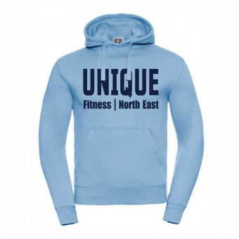 Unique Fitness Hooded Sweatshirt - Navy print only